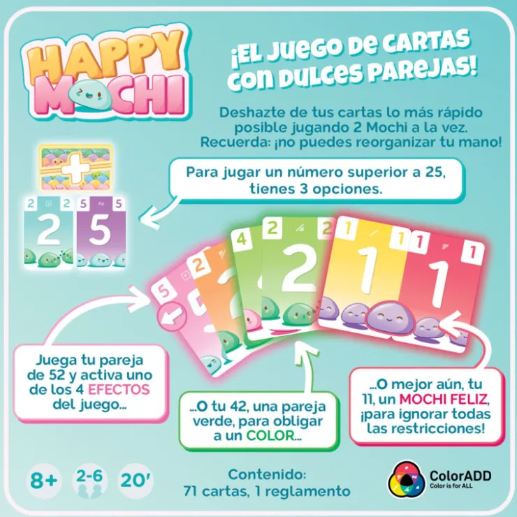 Asmodee Happy Mochi Juego de Mesa>Otras marcas Discount