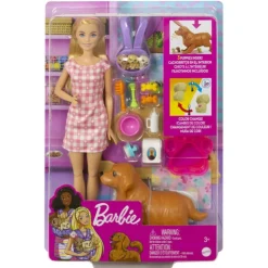 Muñeca Rubia Perritos Recién Nacidos>Barbie Outlet