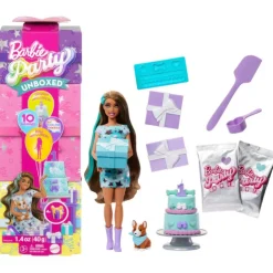 Party Unboxed Muñeca Azul con 10 Sorpresas>Barbie Best