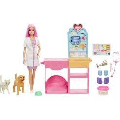 y su Clínica Veterinaria Muñeca con Pelo Rosa, Muebles de Consulta y Accesorios>Barbie Sale