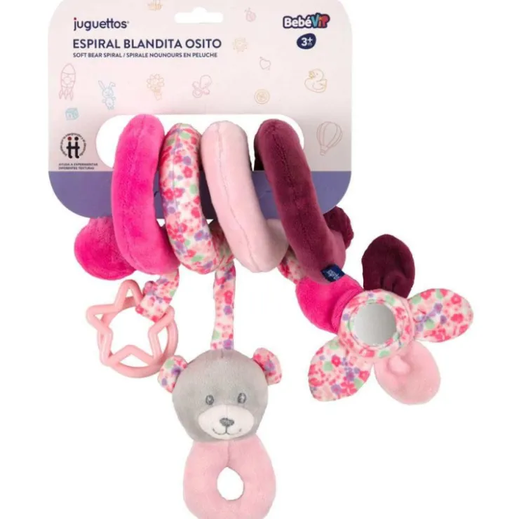 Bebé Vip Espiral Blandita Osito Rosa>Bebe vip Discount