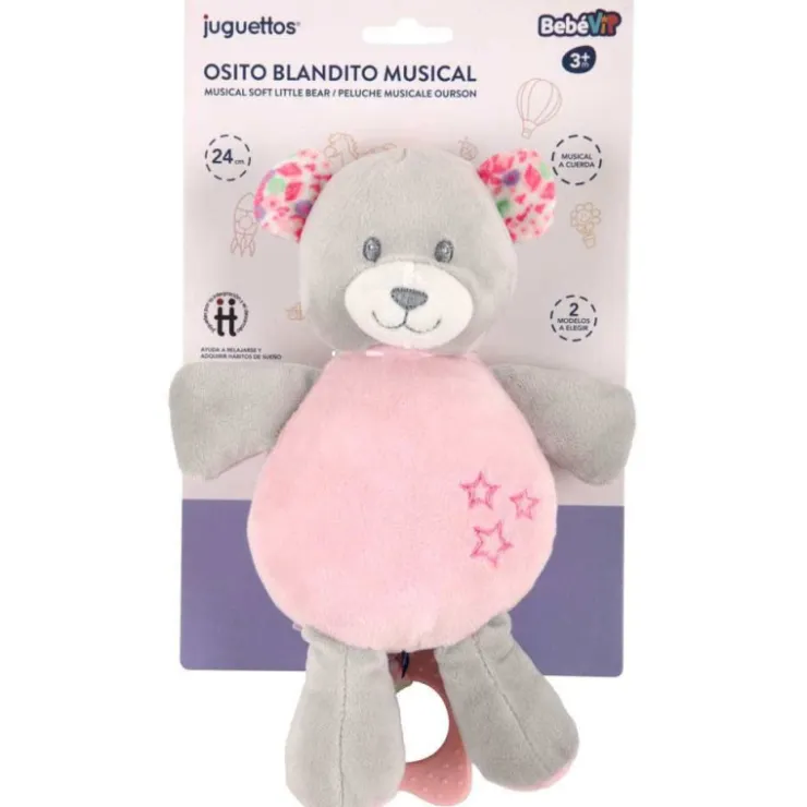 Bebé Vip Osito Blandito Musical Rosa>Bebe vip