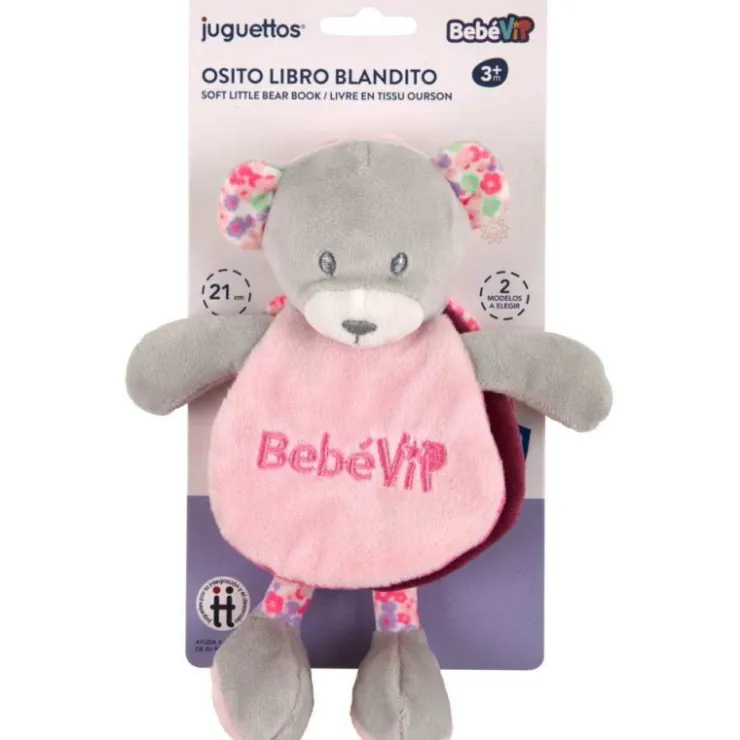 Bebé Vip Osito Libro Blandito Rosa>Bebe vip