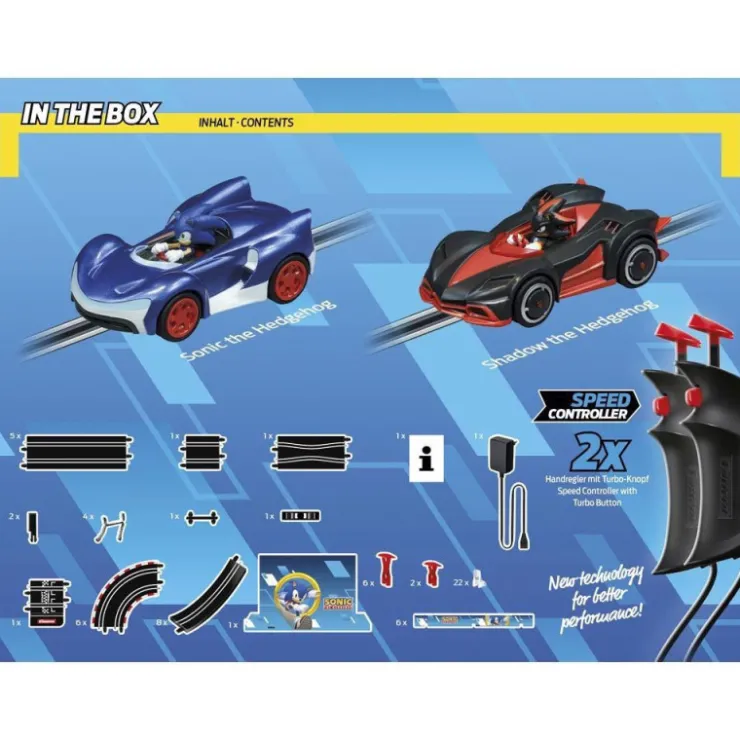 Go!!! Sonic The Hedgehog Circuito con Coche de Sonic y Shadow>Carrera Clearance