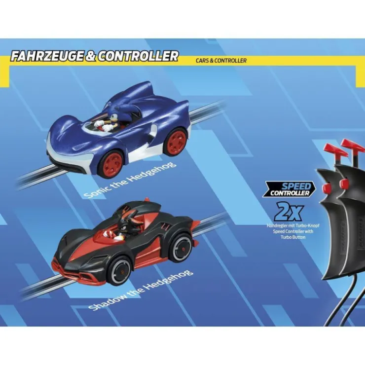 Go!!! Sonic The Hedgehog Circuito con Coche de Sonic y Shadow>Carrera Clearance