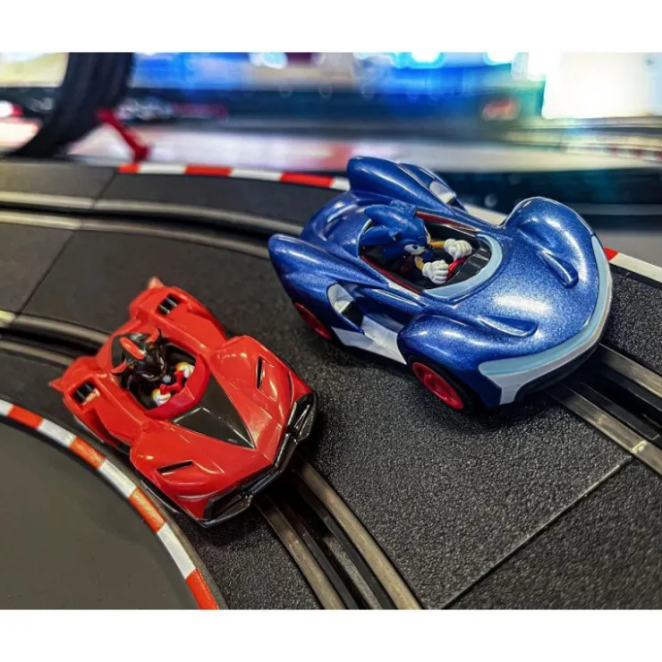 Go!!! Sonic The Hedgehog Circuito con Coche de Sonic y Shadow>Carrera Clearance