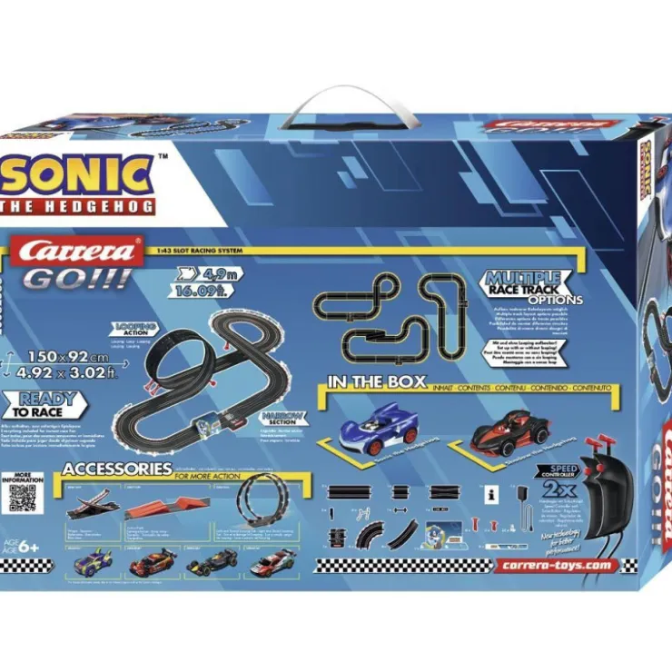 Go!!! Sonic The Hedgehog Circuito con Coche de Sonic y Shadow>Carrera Clearance