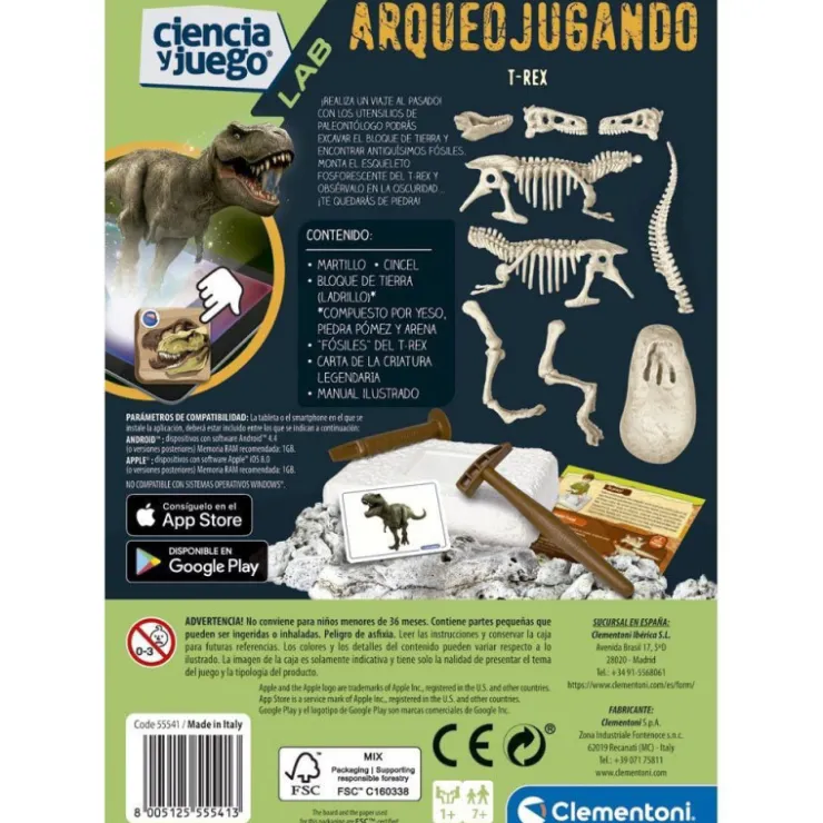 Lab Arqueo Jugando T-Rex Brilla en la Oscuridad>Ciencia y juego Clearance