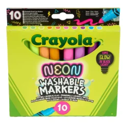 10 Rotuladores Maxi Punta Efecto Neón>Crayola New