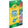24 Rotuladores Súper Punta Lavables>Crayola Clearance
