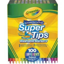 100 Washable Supertips Markers>Crayola Discount