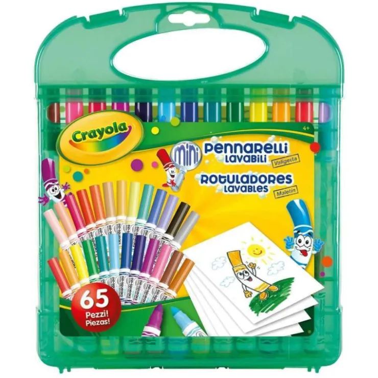 Maletín Rotuladores Lavables 65 Piezas>Crayola Discount