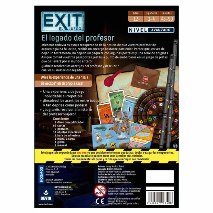 Devir Exit El Legado del Profesor>Otras marcas Online