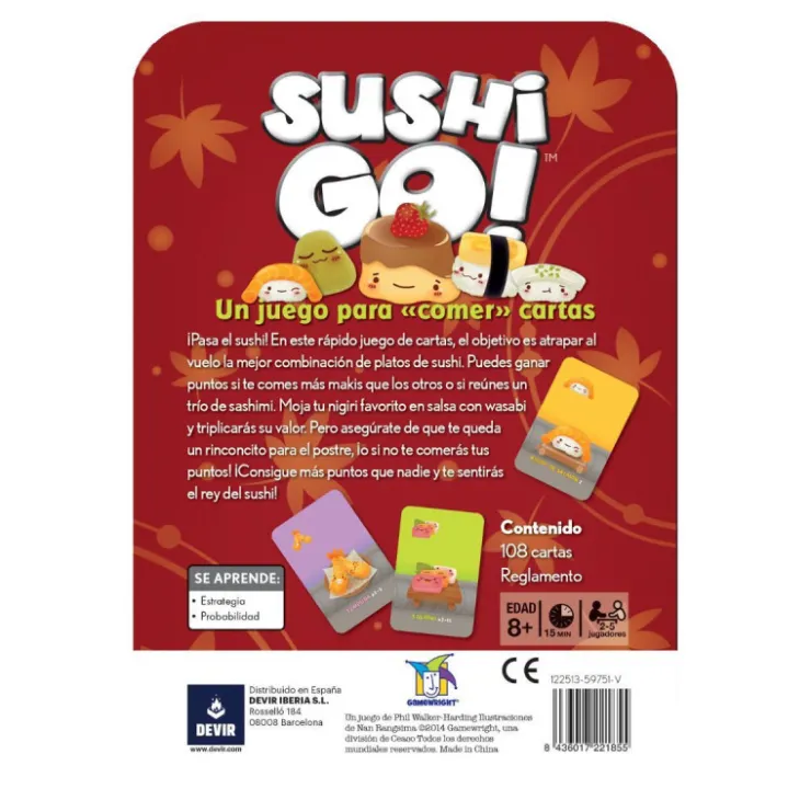 Devir Sushi Go Juegos de Mesa>Otras marcas Sale