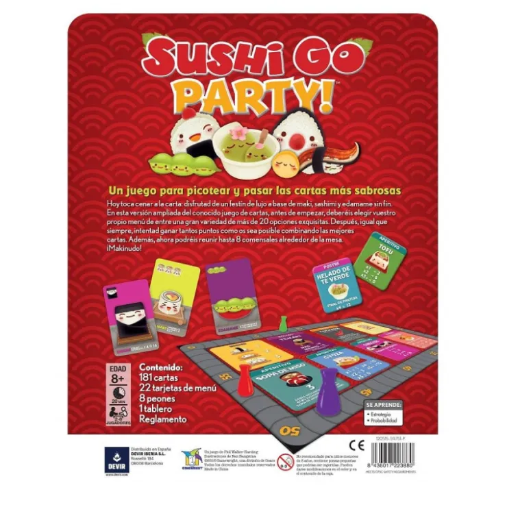 Devir Sushi Go Party Juego de Mesa>Otras marcas Online