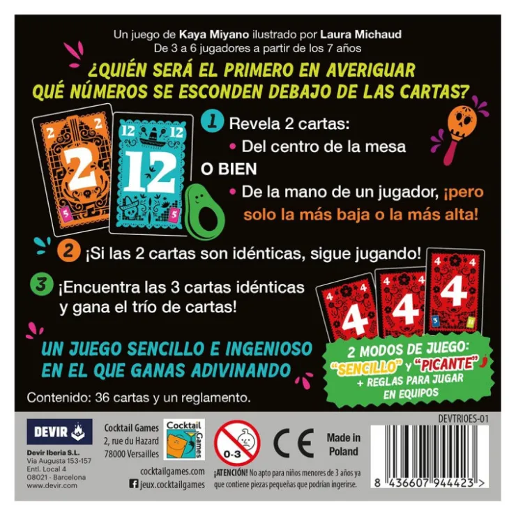 Devir Trio Juego de Mesa>Otras marcas