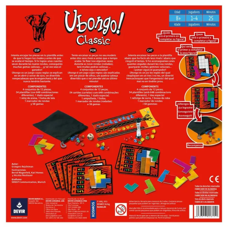 Devir Ubongo Trilingüe Nueva Versión Juego de Mesa>Otras marcas Hot