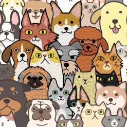 Diamond Dotz Dogs & Dotz Cuadro de Diamantes 5D><noscript><img width=