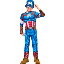 Disfraz Infantil Capitán América Black Line Talla XXS 3-4 Años>Marvel Online