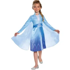 Disfraz Infantil Disney Frozen Elsa de Viaje Clásico Talla S 5-6 Años>Disney princess Discount