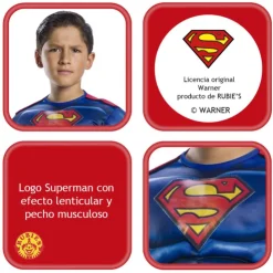 Disfraz Infantil Blackline Talla 8-10 Años>Superman