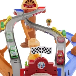 Pixar Cars Circuito de Carreras de Rescate de la Serie Rescate a Toda Máquina con 4 Coches><noscript><img width=