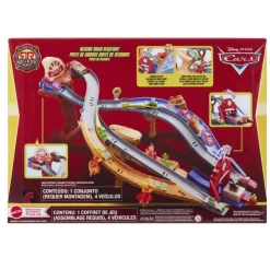Pixar Cars Circuito de Carreras de Rescate de la Serie Rescate a Toda Máquina con 4 Coches><noscript><img width=