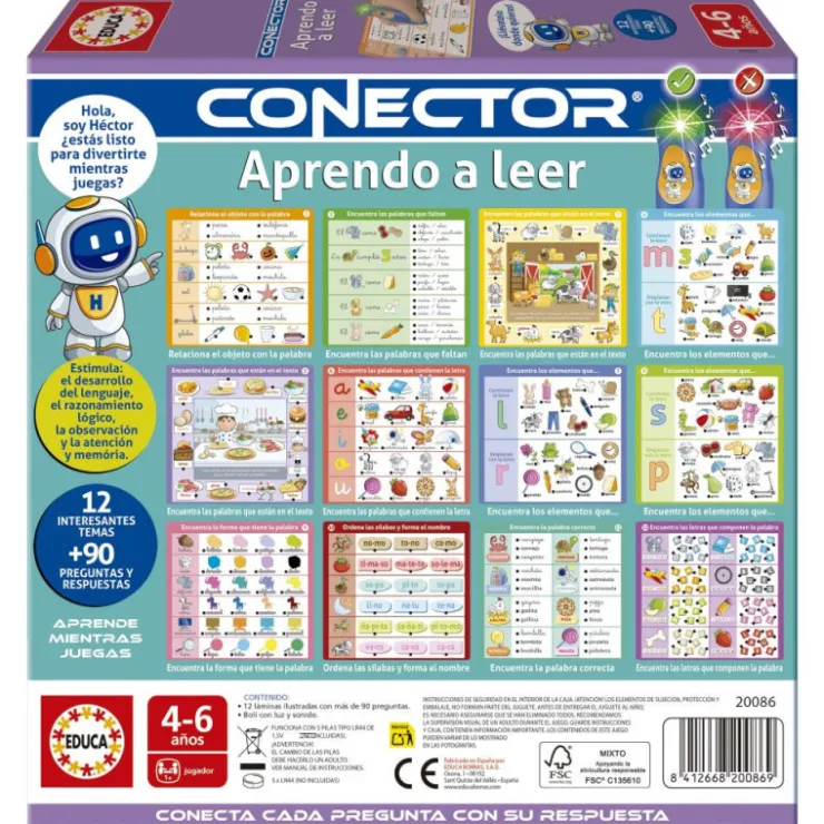 Educa Conector Aprendo a Leer Juego Educativo>Otras marcas Outlet