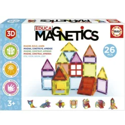 Educa Magnetics Juego Educativo de Construcción 3D 26 Piezas>Otras marcas
