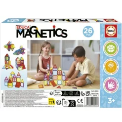 Educa Magnetics Juego Educativo de Construcción 3D 26 Piezas><noscript><img width=