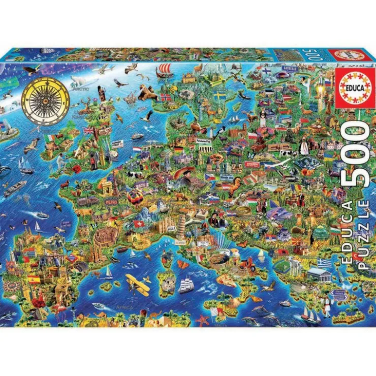 Educa Puzzle 500 Piezas Mapa de Europa - 17962>Otras marcas Hot