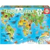 Educa Puzzle 150 Piezas Mapamundi Animales - 18115>Otras marcas Clearance