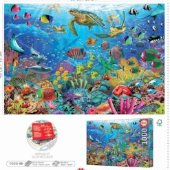 Educa Puzzle 1000 Piezas Tortugas en el Paraíso - 19266><noscript><img width=