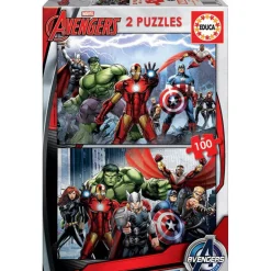 Educa Puzzle 2 x 100 Piezas Avengers - 15771>Capitan america Outlet