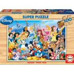 Educa Puzzle Madera 100 Piezas El Maravilloso Mundo de - 12002>Disney