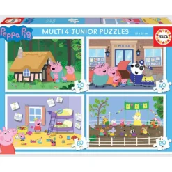 Educa Puzzle Multi 20-40-60-80 Piezas - 18645>Peppa pig Best