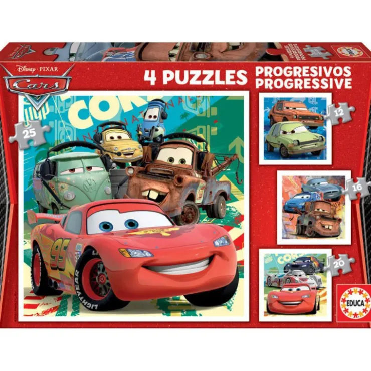 Educa Puzzle Progresivo 12-16-20-25 Piezas Cars 2 - 14942>Otras marcas Hot