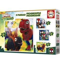 Educa Puzzle Progresivo 12-16-20-25 Piezas Dino-Webs><noscript><img width=