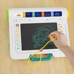 Fisher-Price Escritorio Aprende y Garabatea Pizarra con Pantalla LCD><noscript><img width=