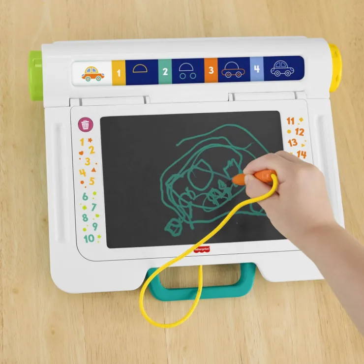 Fisher-Price Escritorio Aprende y Garabatea Pizarra con Pantalla LCD>Fisher price Hot
