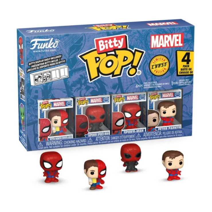 Bitty Pop! Marvel Pack 4 Figuras de Vinilo Parker Split>Funko Best