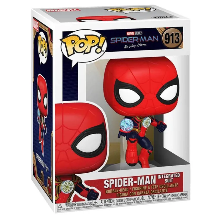 Pop! SPIDER-MAN No Way Home Figura de Vinilo SPIDER-MAN con Traje Integrado>Funko New