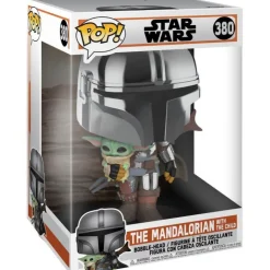 Pop! Star Wars Figura de Vinilo The Mandalorian con The Child 25 cm>Funko