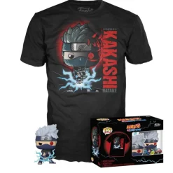 Pop! Tees Naruto Shippuden Pack Figura Kakashi Edición Especial Brilla en la Oscuridad con Camiseta Talla XL><noscript><img width=