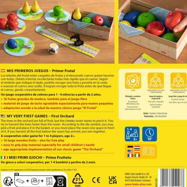 Haba Mis Primeros Juegos Primer Frutal Juego de Mesa Infantil>Otras marcas