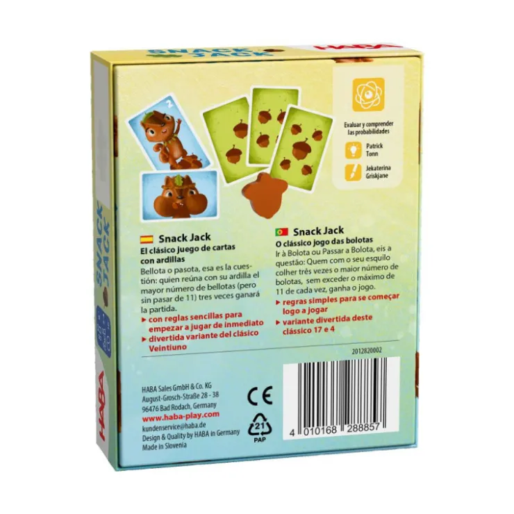 Haba Snack Jack Merienda de Bellotas Juego de Cartas>Otras marcas Discount