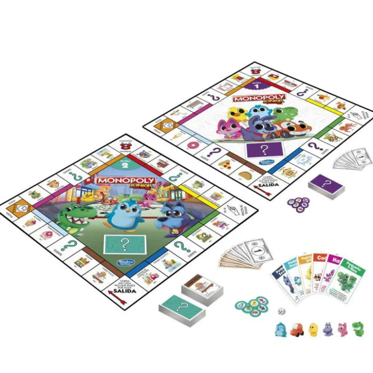 Monopoly Junior 2 Juegos en 1 Juego de Mesa>Hasbro gaming Outlet