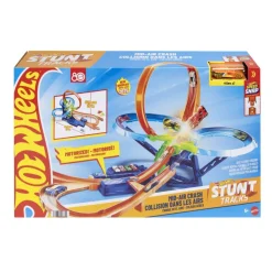 Hot Wheel Conjunto de Pista de Acrobacias Choque en el Aire con Coche>Hot wheels Hot
