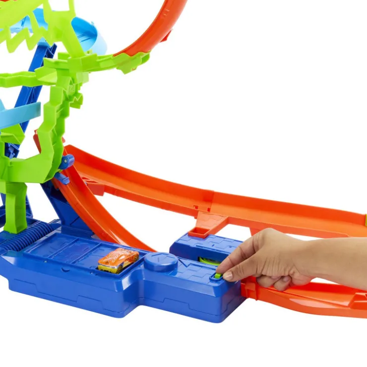 Hot Wheel Conjunto de Pista de Acrobacias Choque en el Aire con Coche>Hot wheels Hot