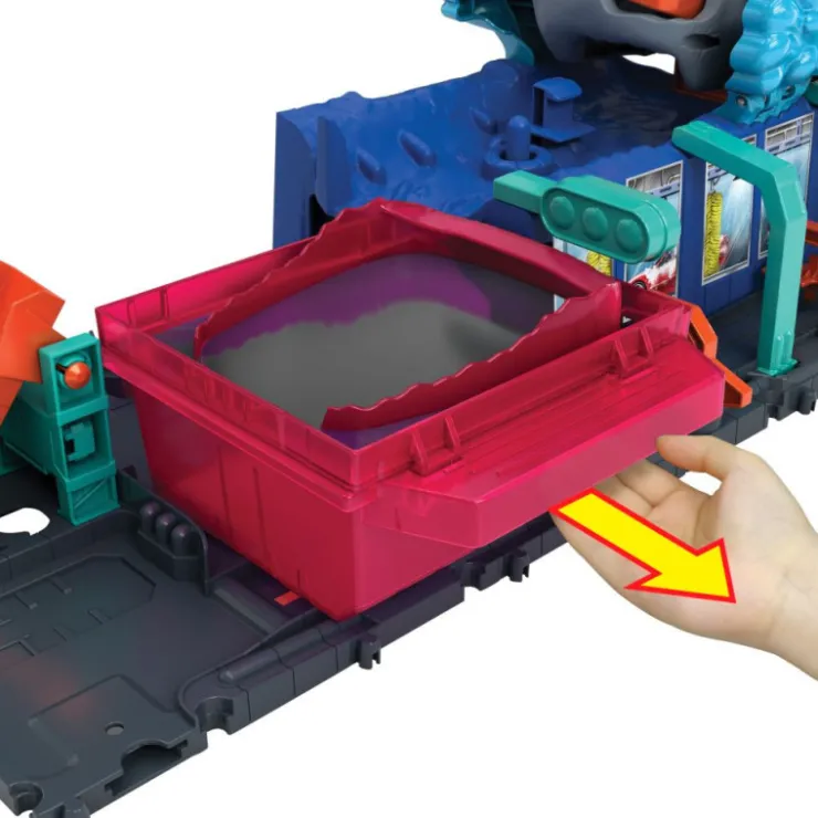 City Túnel de Lavado del Supertiburón Pista con Coche Reveal>Hot wheels Clearance